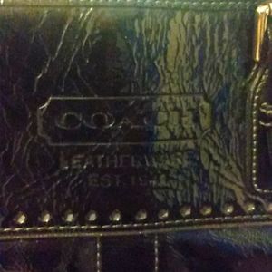 Coach Patent Leather Bag Black